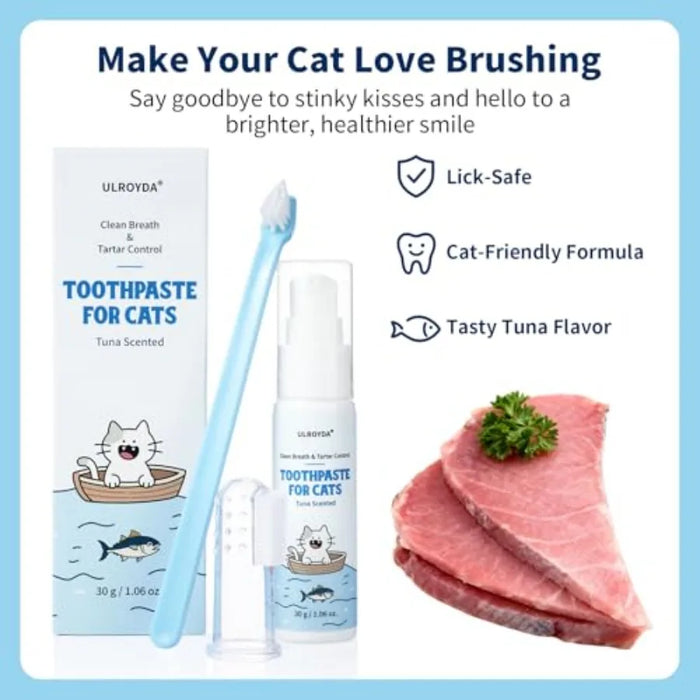 ZumPets Cat_Dental Care Kit Tuna Flavor Toothpaste