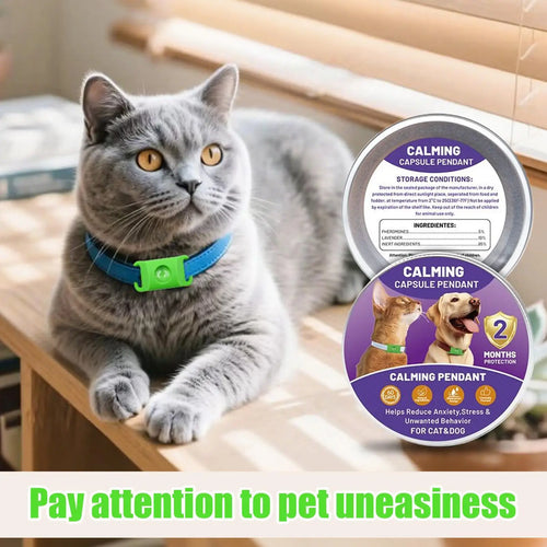 ZumPets Calming Collar Silicone Waterproof Calm Collar Flexible Diffuser Soother