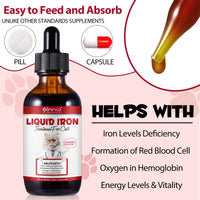ZumPets Liquid Iron Supplement for Cats — Caramel Flavor